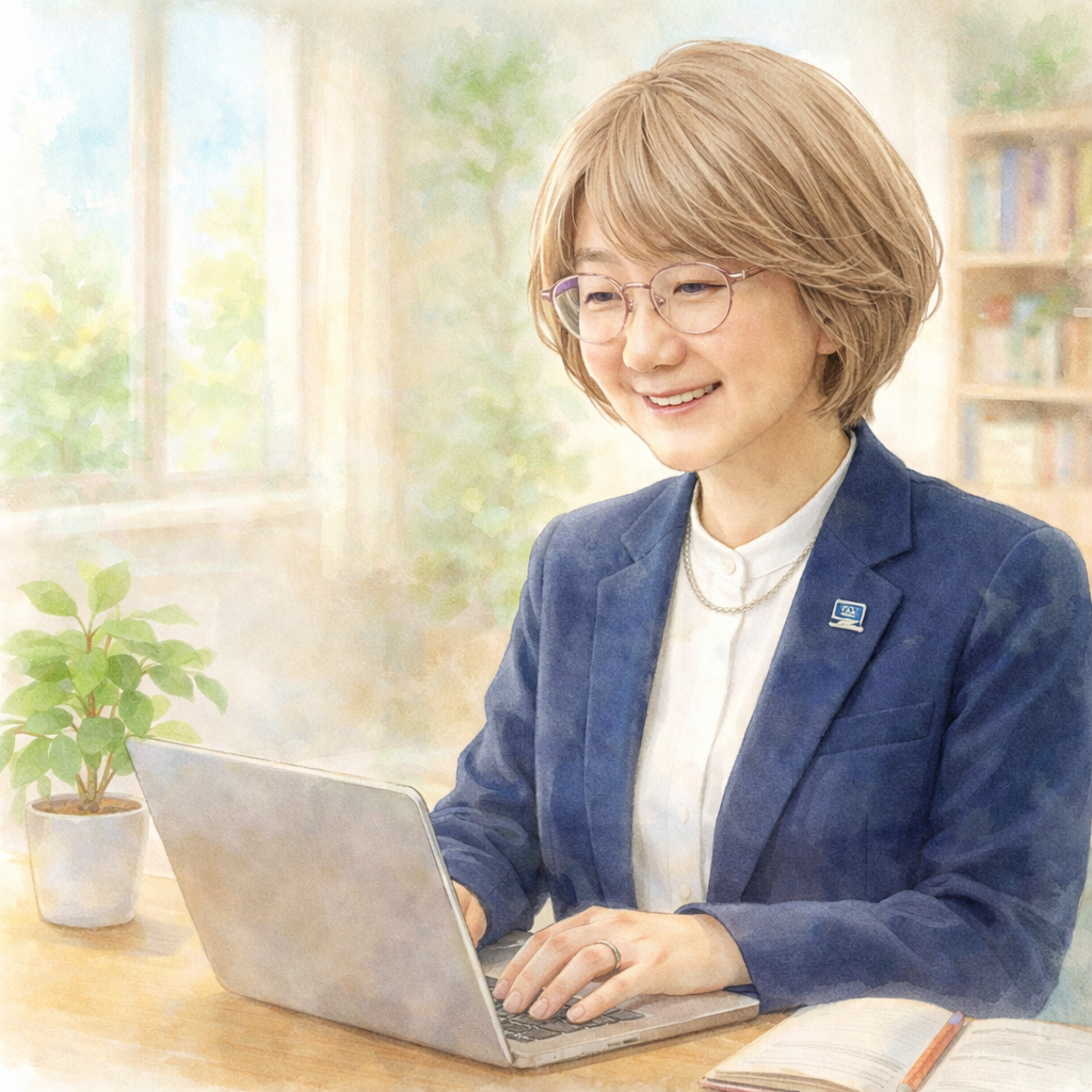 ななちゃんパソコン教室-福本イラスト