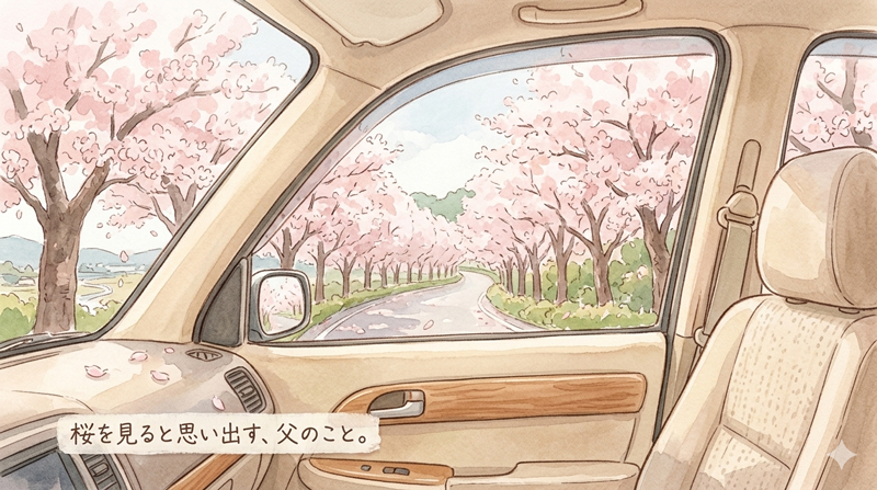 桜並木と父の思い出