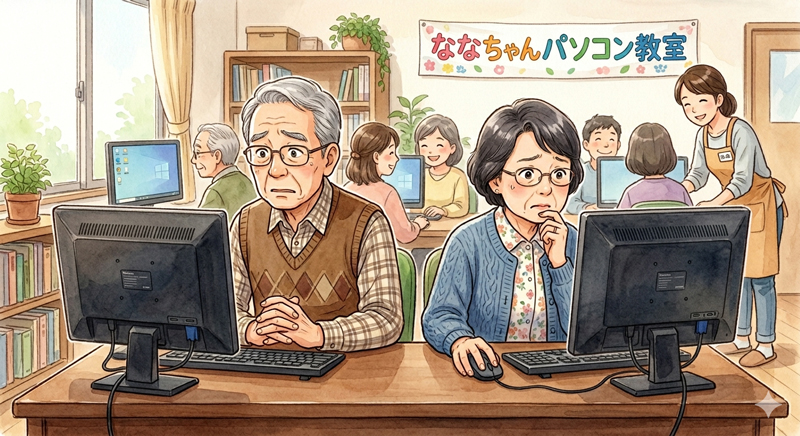 困ってるシニア層パソコン教室