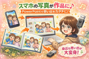 スマホの写真が作品に